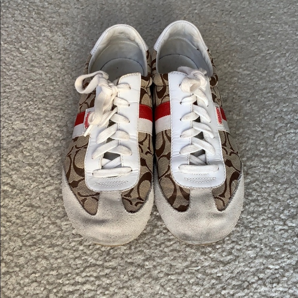 USED COACH SNEAKERS SZ 9 1/2